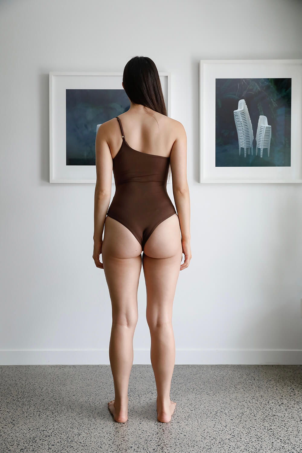 One Shoulder One Piece | Cacao