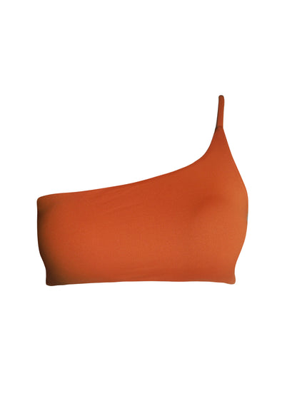 One Shoulder Top | Burnt Orange